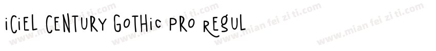 iCiel Century Gothic Pro Regular字体转换